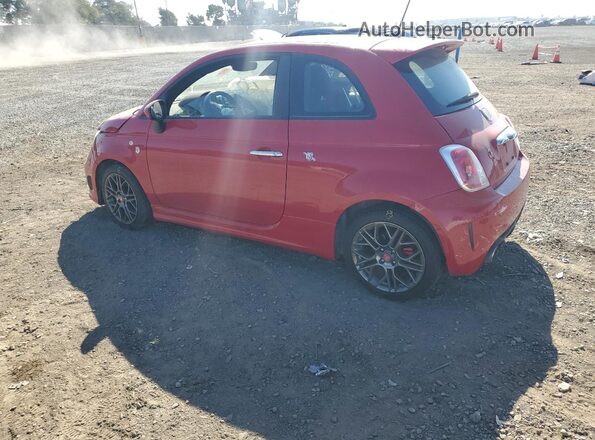 3C3CFFFH4HT594316 2017 FIAT 500 Красный Задняя левая четверть