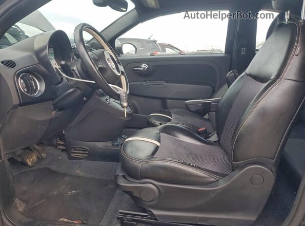 3C3CFFGE0GT229702 2016 FIAT 500 Черный Вид салона спереди