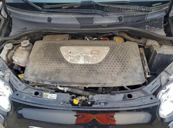 3C3CFFGE0GT229702 2016 FIAT 500 Черный Вид задней части салона