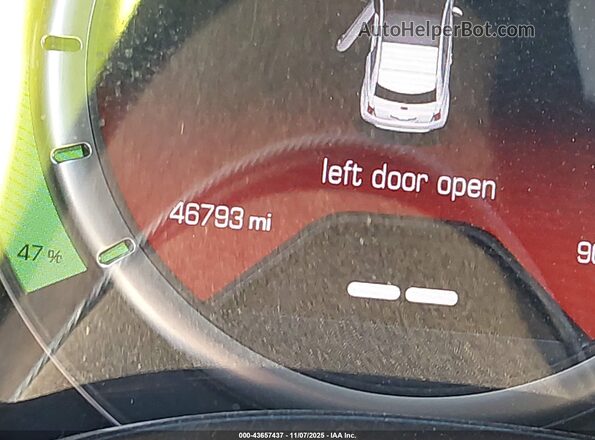 3C3CFFGEXGT121992 2016 FIAT 500E White Vista interior trasera