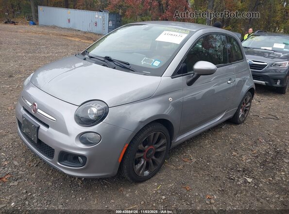 3C3CFFKR4HT527746 2017 FIAT 500 Серый Передняя левая четверть