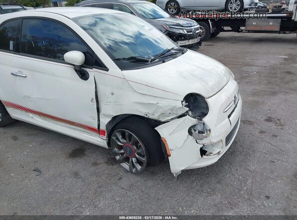 3C3CFFKRXHT530165 2017 FIAT 500 White Դիմացի տեսք