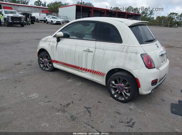 3C3CFFKRXHT530165 2017 FIAT 500 White Հետևի ձախ