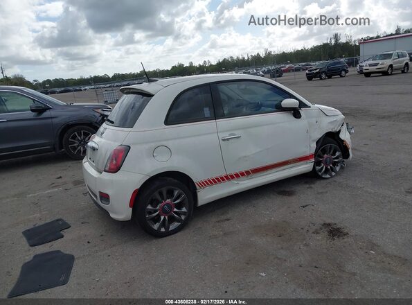 3C3CFFKRXHT530165 2017 FIAT 500 White Հետևի աջ