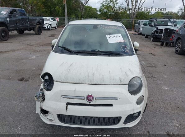 3C3CFFKRXHT530165 2017 FIAT 500 White Սալոնի հետևի տեսք