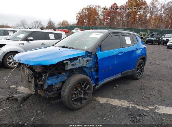 3C4NJCBB3NT213585 2022 JEEP COMPASS Blue Vista tres cuartos delantera izquierda