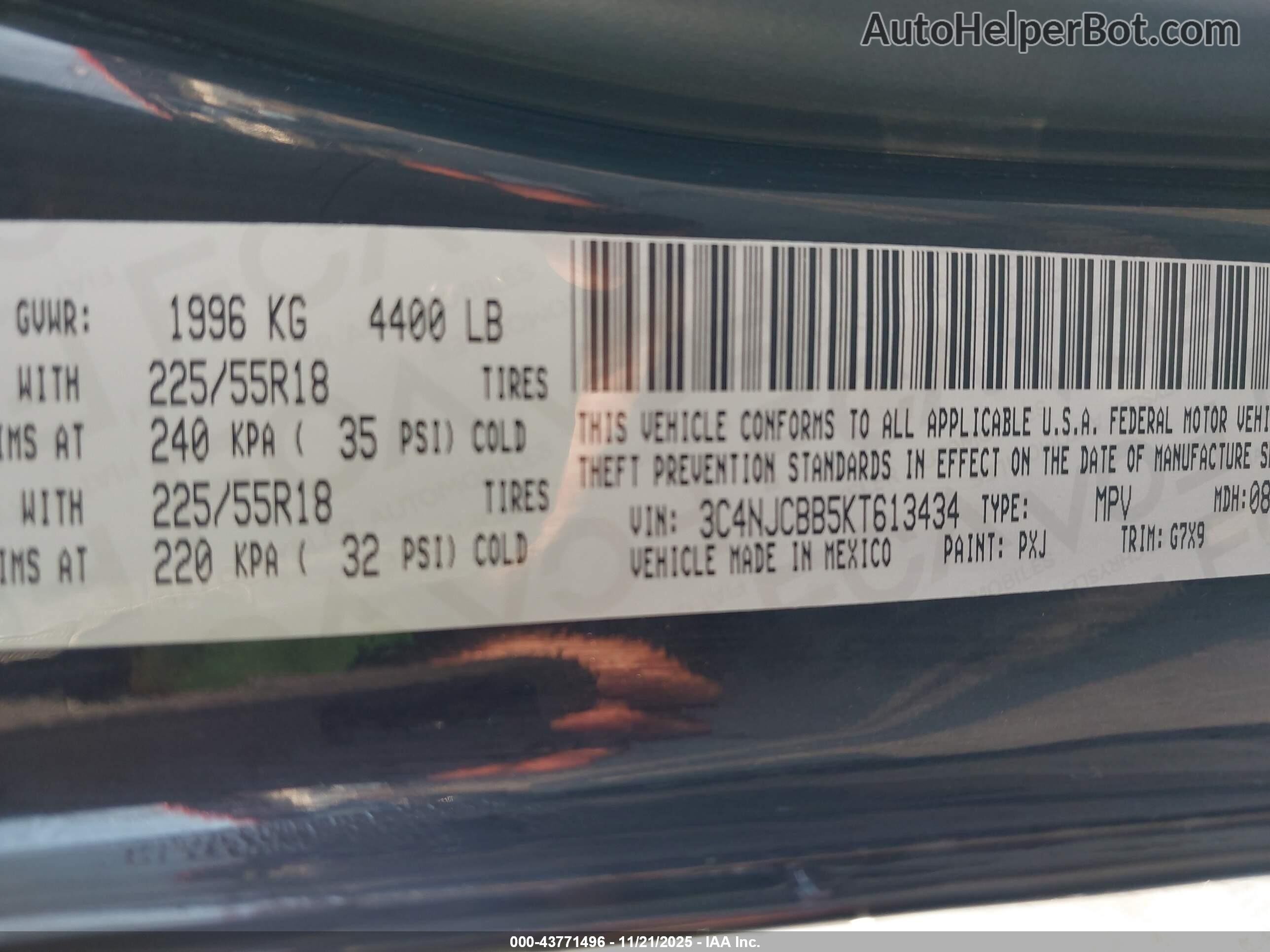 Price & History 2019 Jeep Compass Altitude Fwd 2.4l I-4 Vvt, 180hp vin ...