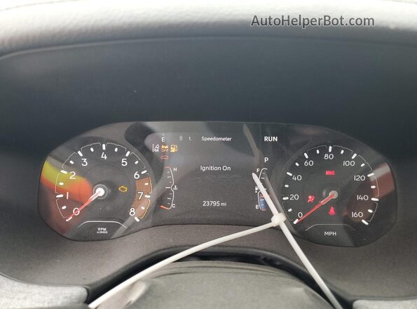 3C4NJDBB1NT165722 2022 JEEP COMPASS White Вид щитка приладів