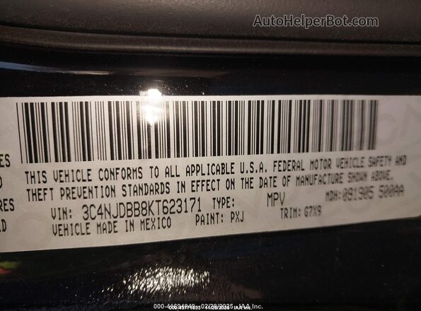 3C4NJDBB8KT623171 2019 JEEP COMPASS Black Widok komory silnika