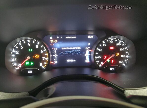 3C4NJDBBXNT208602 2022 JEEP COMPASS Gray Instrument cluster view