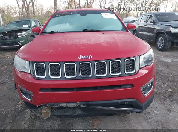 3C4NJDCB4HT629332 2017 JEEP NEW COMPASS Red Vista del cuadro de instrumentos