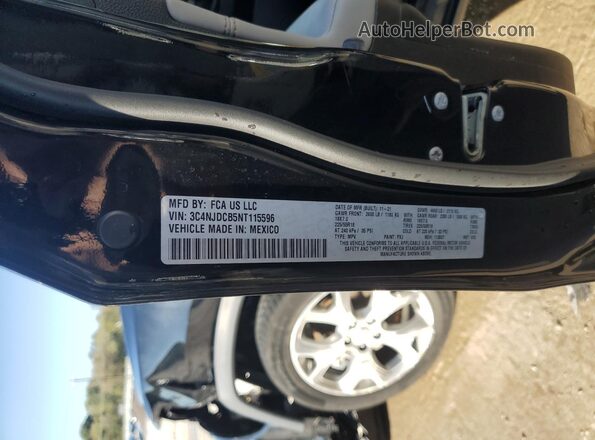 3C4NJDCB5NT115596 2022 JEEP COMPASS Black Widok naklejki z numerem VIN