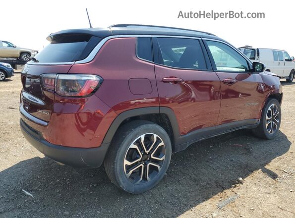 3C4NJDCB5NT171568 2022 JEEP COMPASS Красный Задняя правая четверть