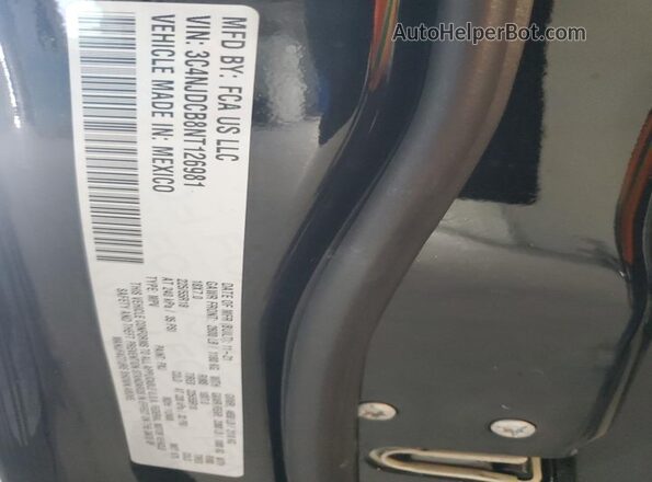3C4NJDCB8NT126981 2022 JEEP COMPASS Black Widok naklejki z numerem VIN