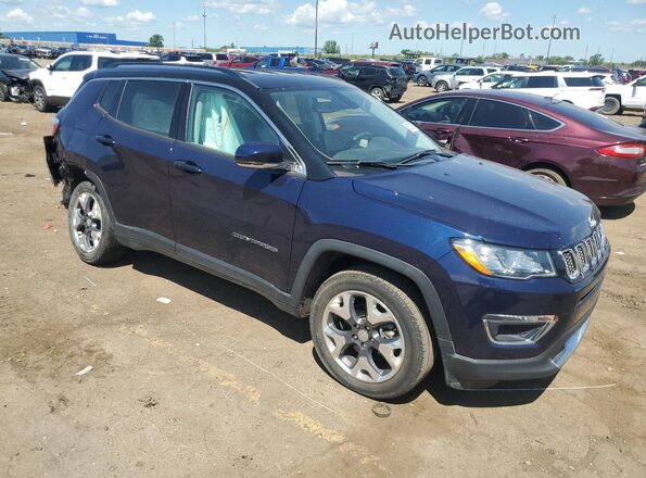 3C4NJDCBXLT163897 2020 JEEP COMPASS Blue Передня права чверть