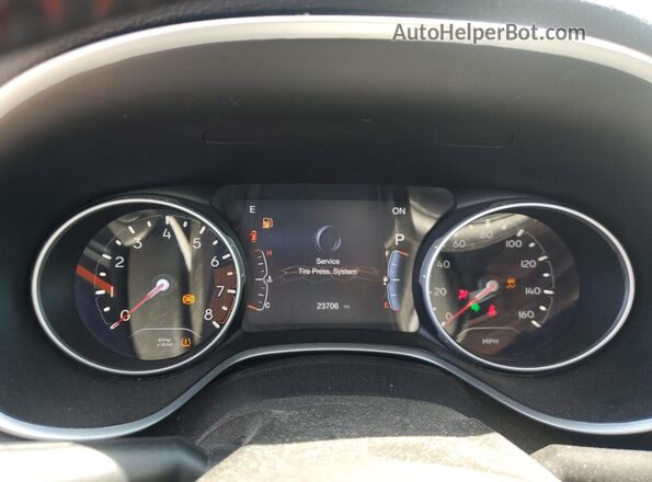 3C4NJDCBXLT163897 2020 JEEP COMPASS Blue Вид щитка приладів