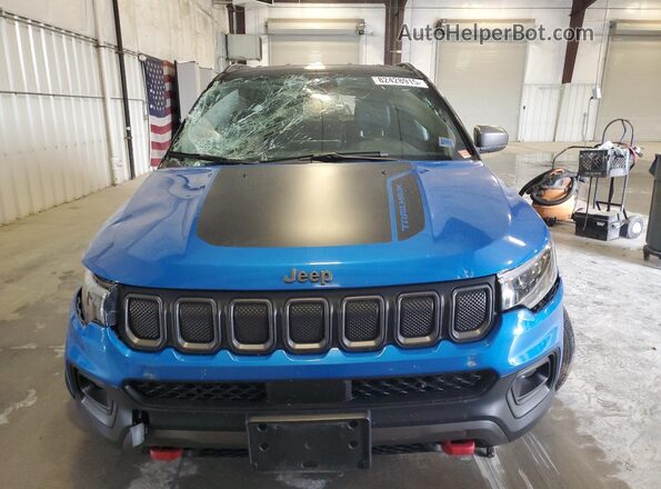3C4NJDDB0NT165708 2022 JEEP COMPASS Blue წინა ხედი