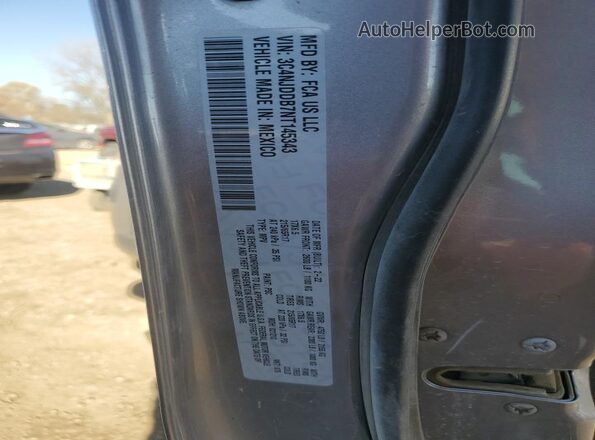 3C4NJDDB7NT145343 2022 JEEP COMPASS Silver Vista de la etiqueta del VIN