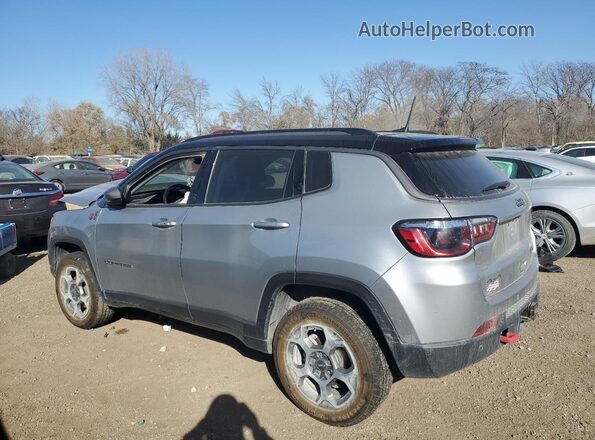 3C4NJDDB7NT145343 2022 JEEP COMPASS Silver Trasero izquierdo