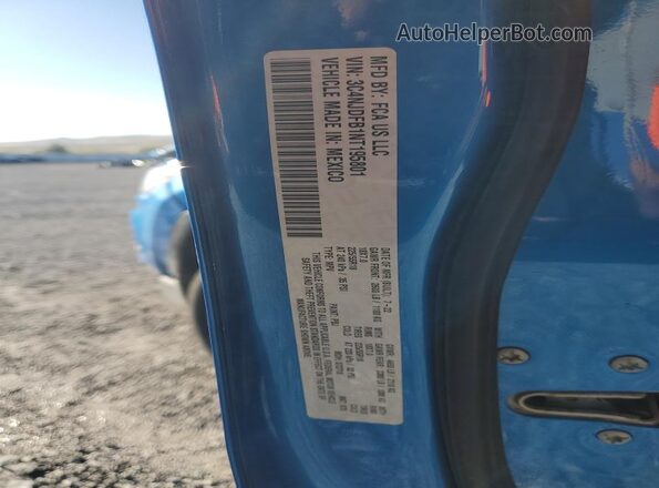 3C4NJDFB1NT195801 2022 JEEP COMPASS Blue VIN կոդի պիտակի տեսք