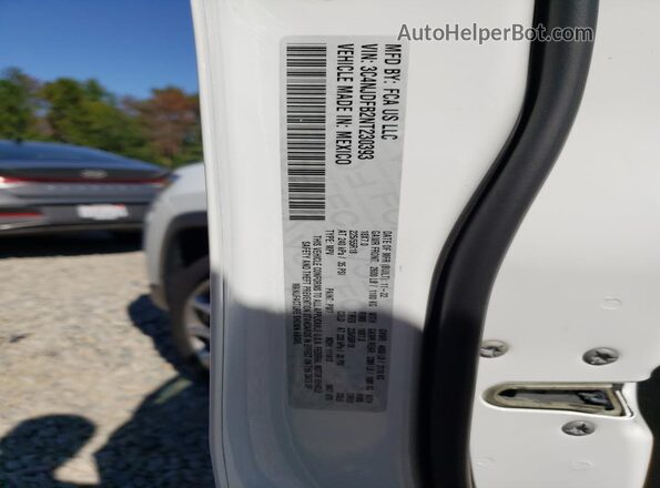 3C4NJDFB2NT230393 2022 JEEP COMPASS Белый Вид наклейки с VIN-кодом