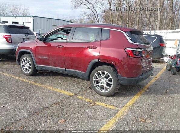 3C4NJDFB3NT186243 2022 JEEP COMPASS Бордовый Задняя левая четверть