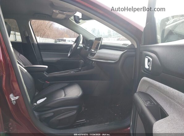 3C4NJDFB3NT186243 2022 JEEP COMPASS Бордовый Вид салона спереди