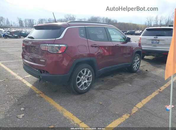 3C4NJDFB3NT186243 2022 JEEP COMPASS Бордовый Задняя правая четверть