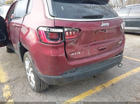 3C4NJDFB3NT186243 2022 JEEP COMPASS Бордовый Вид спереди