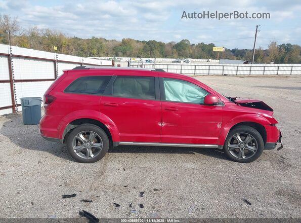 3C4PDCGG6JT156748 2018 DODGE JOURNEY Red სალონის 360-გრადუსიანი ხედი
