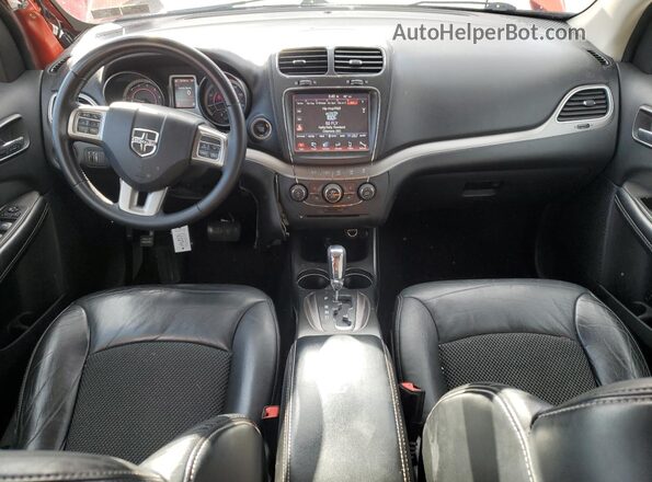 3C4PDDGG5JT277857 2018 DODGE JOURNEY Orange Vista del salpicadero