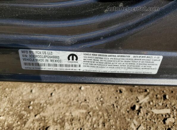 3C63R3GL4PG649883 2023 RAM 3500 Угольный Вид подкапотного пространства