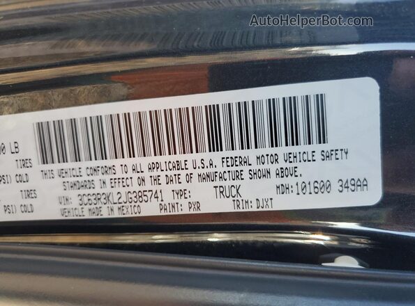 3C63R3KL2JG385741 2018 RAM 3500 Черный 