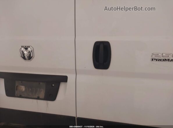 3C6LRVDGXSE511904 2025 RAM PROMASTER 2500 White 