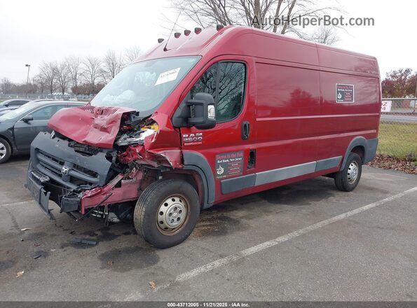 3C6TRVDGXHE548654 2017 RAM PROMASTER 2500 Red Передня ліва чверть