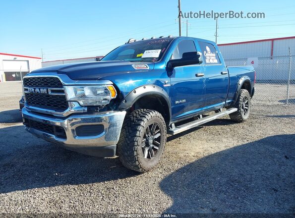 3C6UR5CL4LG252058 2020 RAM 2500 Blue Առջևի ձախ երեք քառորդ տեսարան