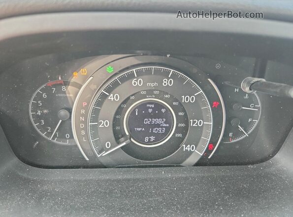 3CZRM3H30GG709121 2016 HONDA CR-V Gray Widok zestawu wskaźników