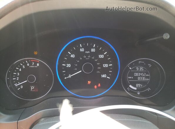 3CZRU6H10MM712338 2021 HONDA HR-V Черный Вид щитка приборов