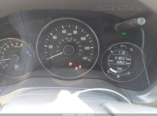 3CZRU6H11NM733314 2022 HONDA HR-V White უკანა სავარძლების ხედი