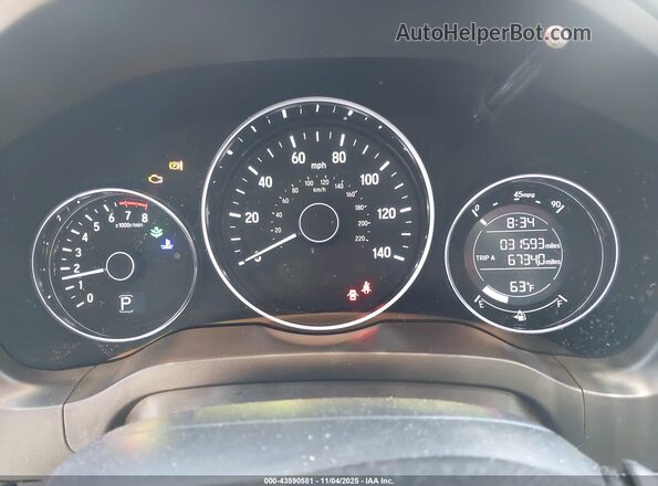 3CZRU6H18LM725773 2020 HONDA HR-V Синий Вид задних сидений