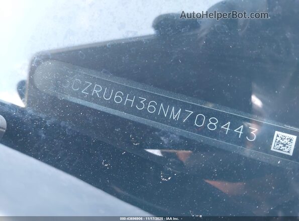 3CZRU6H36NM708443 2022 HONDA HR-V Gray 