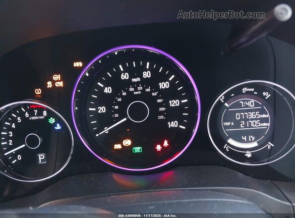 3CZRU6H36NM708443 2022 HONDA HR-V Gray უკანა სავარძლების ხედი