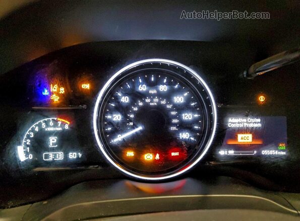 3CZRU6H54LM731315 2020 HONDA HR-V Black Vista del cuadro de instrumentos