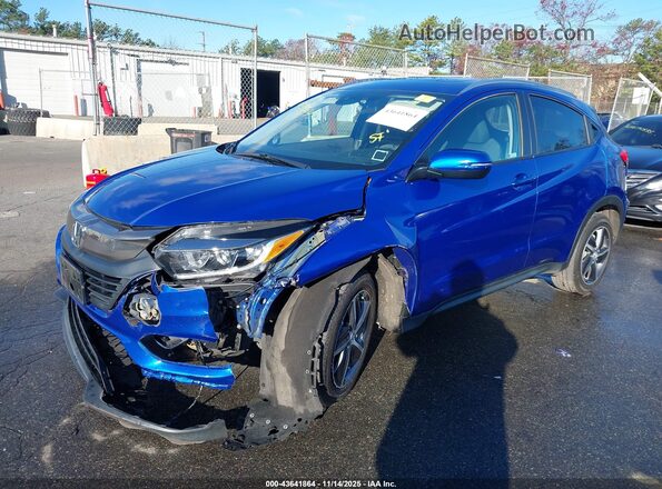 3CZRU6H55MM721698 2021 HONDA HR-V Blue Вид спереду