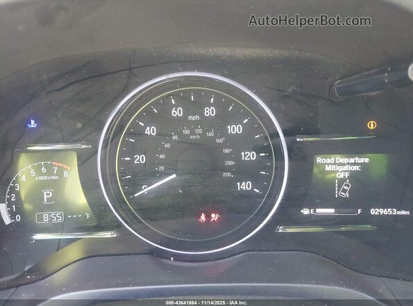 3CZRU6H55MM721698 2021 HONDA HR-V Blue Вид задніх сидінь