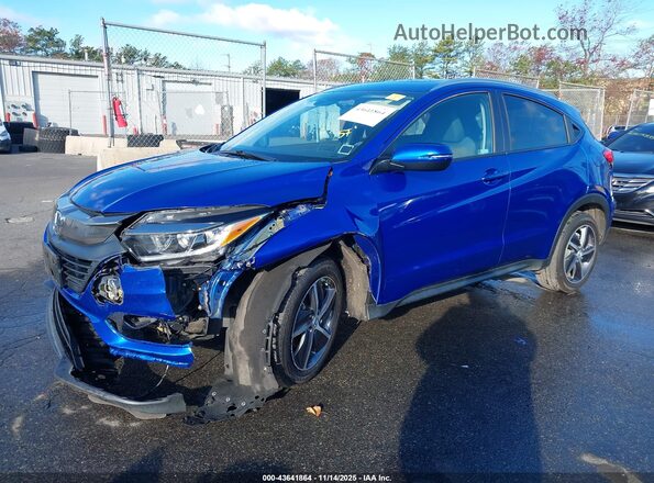 3CZRU6H55MM721698 2021 HONDA HR-V Blue Передня ліва чверть