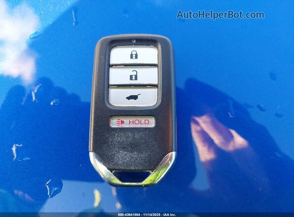 3CZRU6H55MM721698 2021 HONDA HR-V Blue Вид панелі приладів