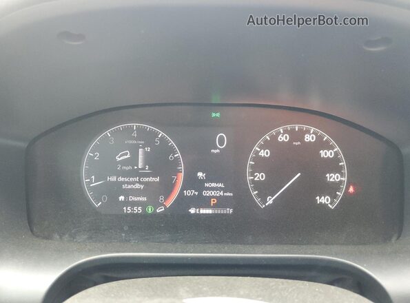 3CZRZ2H57RM740075 2024 HONDA HR-V Gray Вид щитка приладів