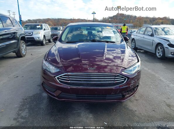 3FA6P0HD4JR160435 2018 FORD FUSION Burgundy Սալոնի հետևի տեսք
