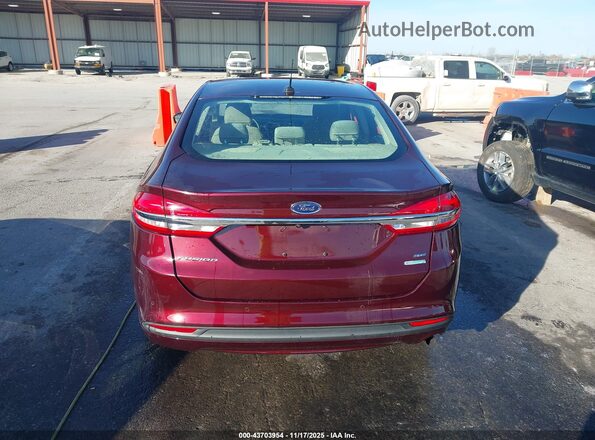 3FA6P0HD4JR160435 2018 FORD FUSION Burgundy 
